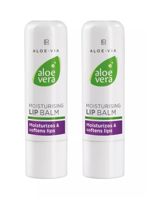 LR Aloe VIA Aloe Vera Feuchtigkeitsspendender Lippenpflegestift Lip Care 2x 4,8g