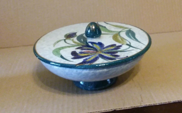 Vintage Italian Pottery Trinket Bowl / Candy Dish Hand-Crafted  Italy - A1