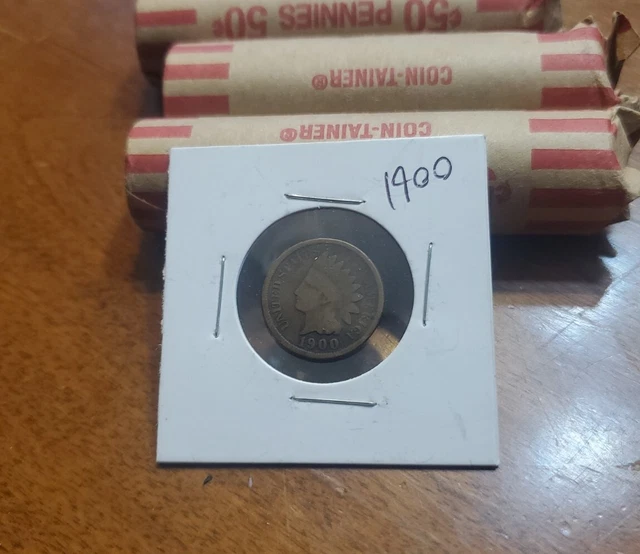 Wheat Penny Roll Plus Indian Head Cent Extra. 51 PENNIES