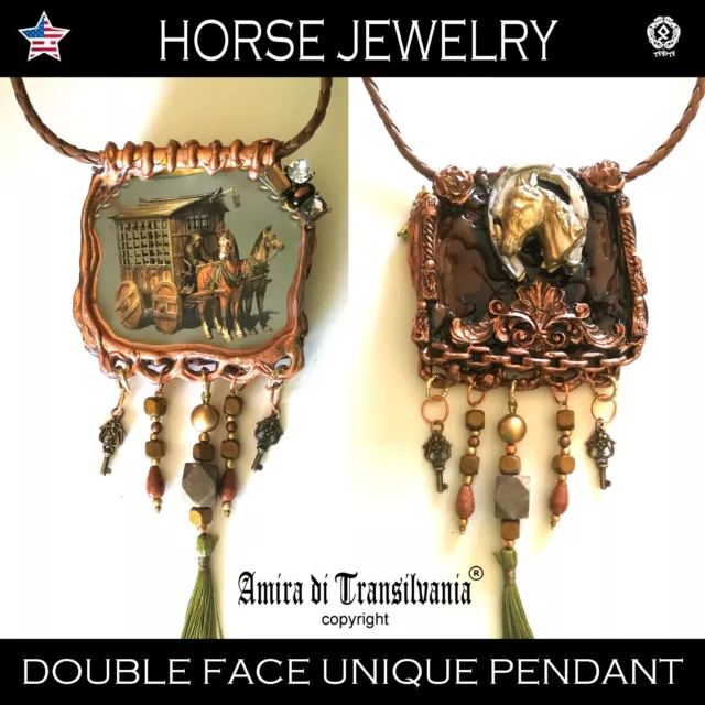 fashion accessories collier necklace pendant jewelry bijoux jewel design horses