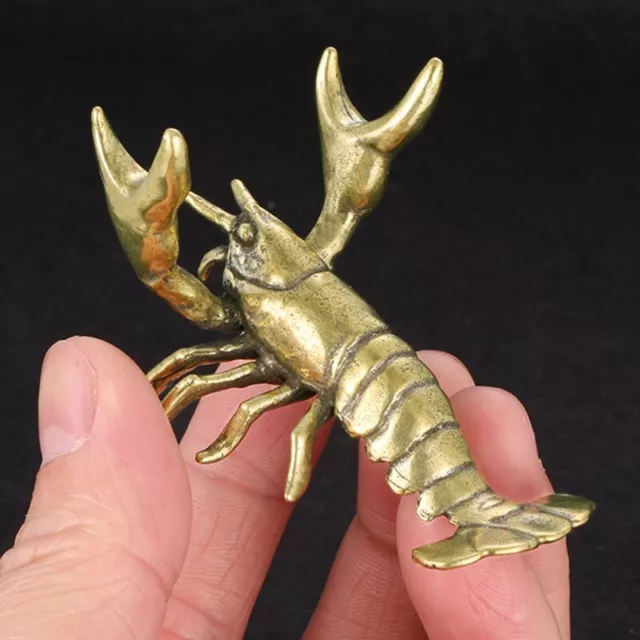 Brass Lobster Figurine Statue Animal Figurines Toys House Desktop Decoration