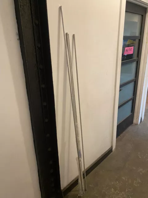 Lot of 4 Aluminum Rods for Lab Grid / Lattice Work - 1/2" Rods