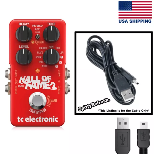 TC Electronic HOF Hall of Fame 2 USB Power Cable Transfer Cord Replacement