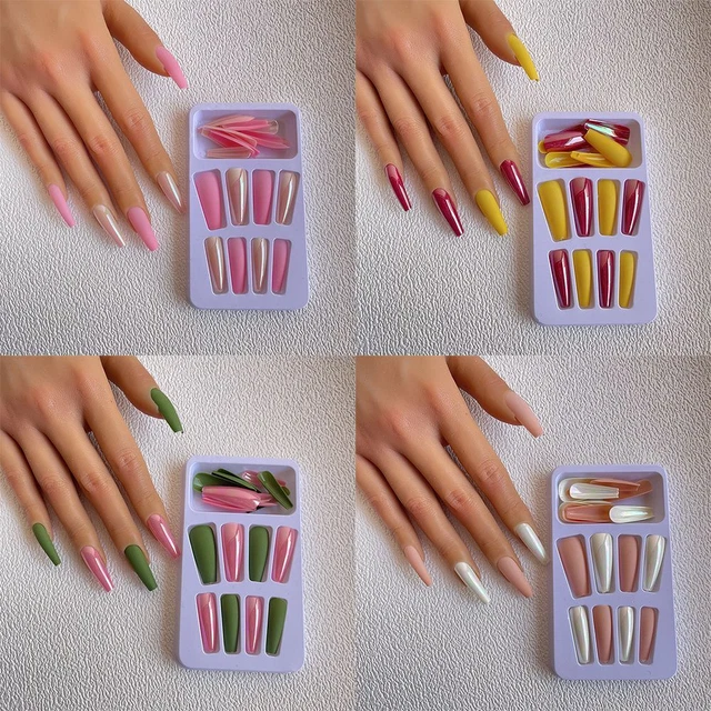 Faux ongles Conseils pour les ongles Faux ongles de cercueil Clou de ballerine