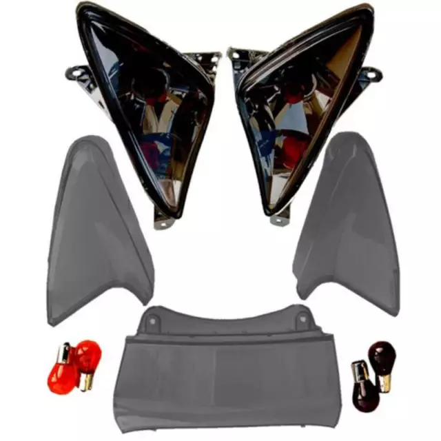 Kit Gemme Blinker Stopp Rauch Verdunkelnd Glas Glatt Yamaha T-Max 500 '01/06