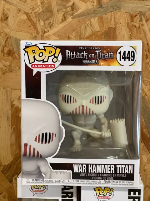 War Hammer Titan 1449 6 Pulgadas Attack on Titan Funko POP Condición 10/10