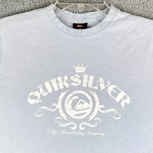 Quicksilver T-Shirt Youth Small Blue “The Boardriding Company” Short Sleeve