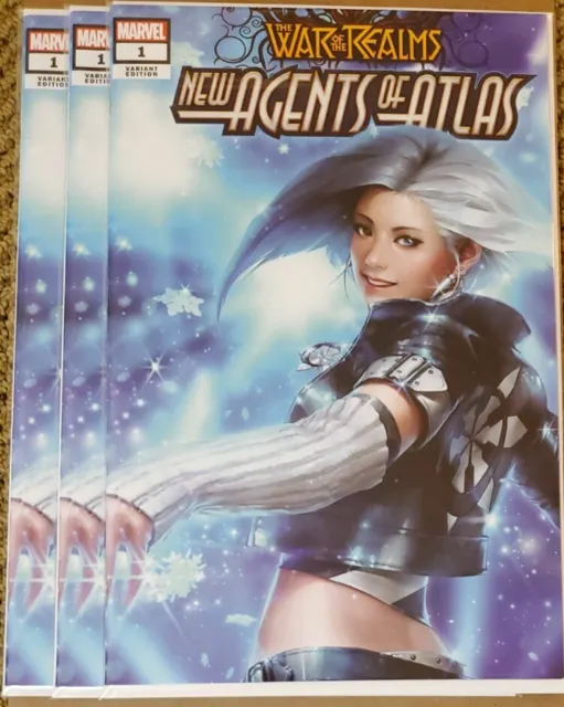 War Of Realms New Agents Of Atlas 1 Luna Snow 2Nd Print Variant Aero 1St Wave Nm