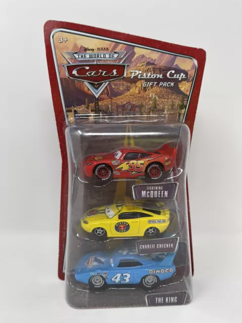 Disney Pixar World of Cars Die Cast Piston Cup Gift Pack Mcqueen Checker King