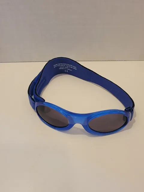 New BABY BANZ Adventure Banz Infant Sunglasses 100% UV Protection Ages 0-2 Blue