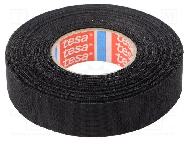 Tessuto W: 19 mm lana PET L: 15 m nero 51006-00030-00 professionale car-o-