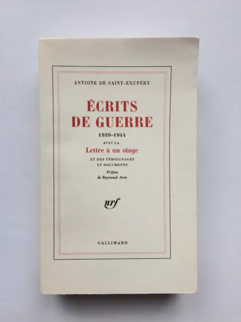 SAINT-EXUPERY " Ecrits de guerre " E.O. NUM. 1/54 Arches, Gallimard 1982