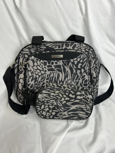 Animal Print  TAG HAUER Small Travel BAG With Shoulder Strap Work School College