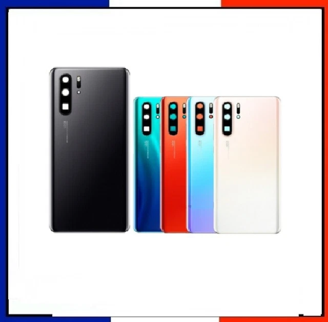Vitre Arrière Huawei P20/ P30 PRO/LITE Avec Lentille Adhésif Cache Batterie
