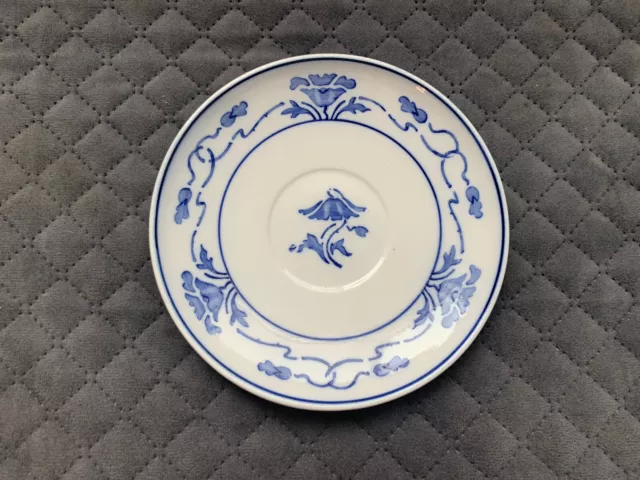 Vintage Villeroy Boch 508 Dresden Made In Germany Saucer Plate Blue White
