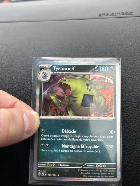 Carte Pokemon TYRANOCIF 135/193 HOLO REVERSE EV2 Ecarlate Et Violet PAL FR NEUF