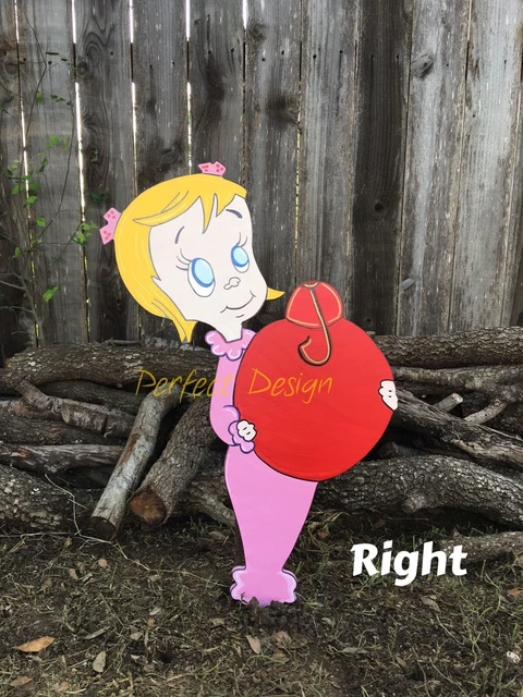 CINDY Lou Who Smiling GRINCH Inspired CHRISTMAS Yard Art Decoration Right
