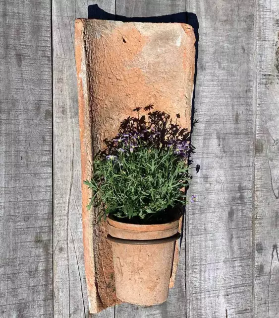 Hängetopf Echt Antiker Dachziegel Wand Blumentopf Terracotta Landhausstil