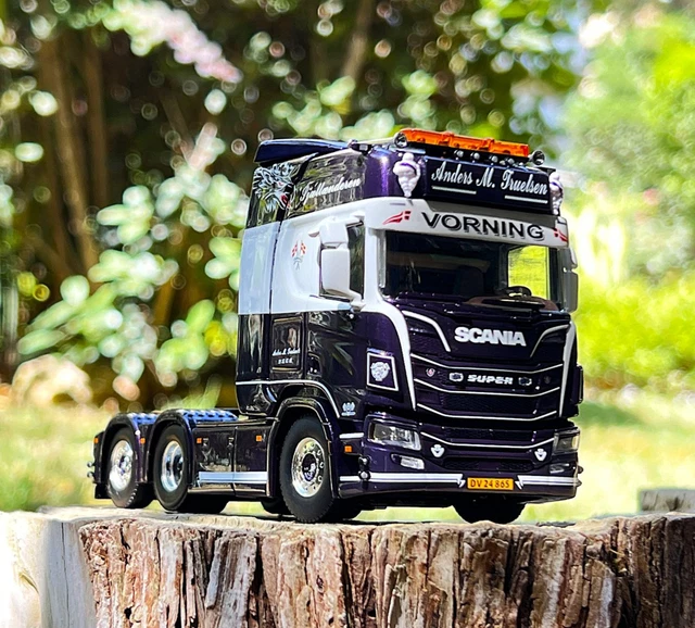 01-3849 WSI 1:50 SCANIA R HIGHLINE CR20H 8X4 Forsvaret Danish Army Militär . EUR 450,00 - FR