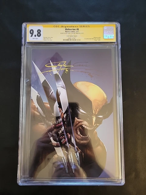 WOLVERINE #8 CLAYTON CRAIN SIGNED VARIANT B CGC SS 9.8 Marvel Hulk #340 Homage