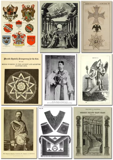 FREEMASONRY Vintage Book Collection, 450+ Books +  Vintage Masonic Image Gallery 3