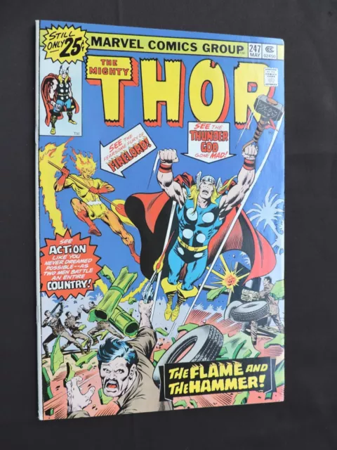 The Mighty THOR No. 247 Comic Book NM-/VF+  May 1976 (Bronze Age)