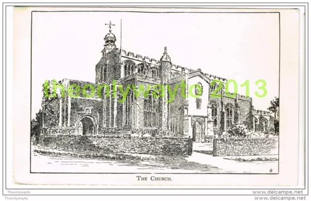 CHURCH, EAST BERGHOLT, SUFFOLK, ENGLAND, Postcard
