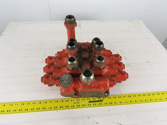 Gresen V50-507 3500 PSI Hydraulic Pilot Operated 3 Section Spool Valve