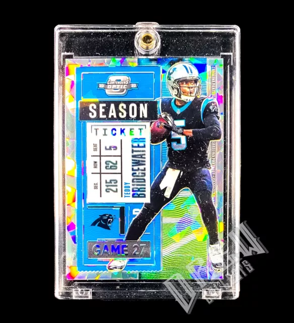 2020 Panini Contenders Optic Season Ticket Cracked Ice Teddy Bridgewater #/22