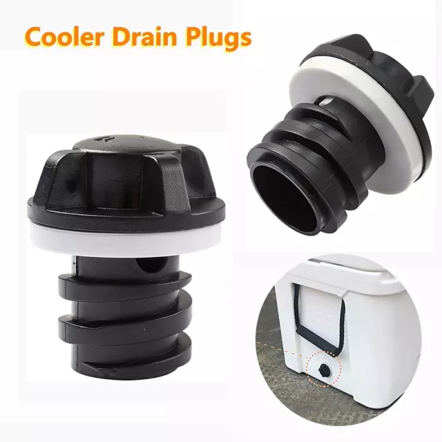 Size Black Cooler Drain Plugs Replacement Drain Plugs Coolers Accessories