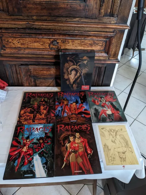 Rapaces Coffret Bd Avec Ex Libris, 4 Eo Dont Le Hors Série. Bd En Tbe Mais Coffr