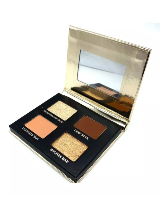 ICONIC London Palette Ombretti Bronzo e Smokey con Specchio Nuovi - Gratuito P&P 3