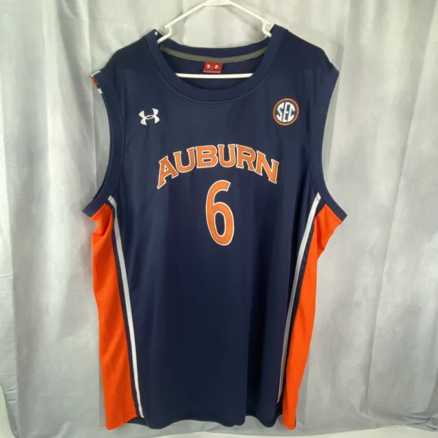 Auburn Tigers WESTRY Under Armour Basketball Jersey #6 Mens 4XL