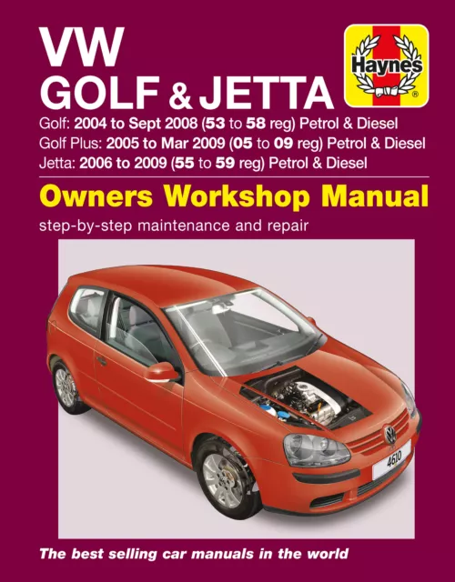 VW Golf 04-Sept 08, Golf Plus 05-Mar 09, Jetta 06-09 Haynes Repair (Paperback)