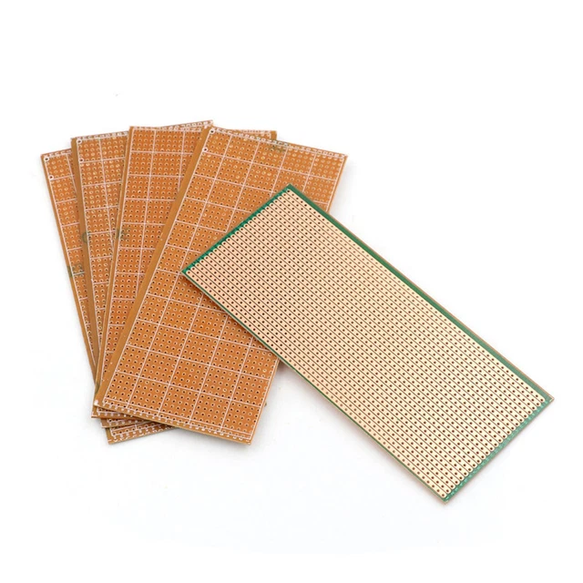 5Pcs 6.5x14.5cm Stripboard Veroboard Uncut PCB Platine Single Side Circuit HH.N8