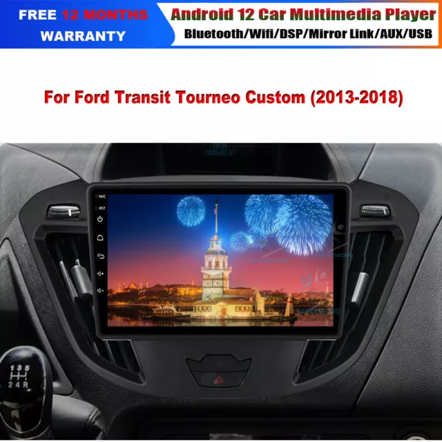 9" DAB Car Radio Stereo Sat Nav GPS Head Unit For Ford Transit Custom 2013-2018