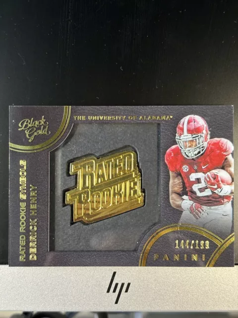 2016 Panini Black Gold Rated Rookie Symbols Derrick Henry SP /199 Alabama RC HOF