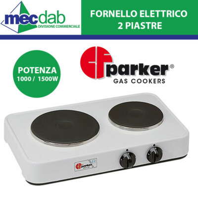 Made in Italy Parker Fornello 1 piastra elettrica Ø 180 mm 1500 Watt 5321/P 