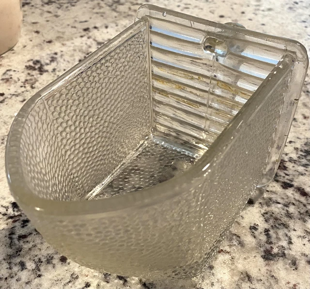 Antique PONCET Art Deco Glass 3 1/2 CUP Scoop For HOOSIER CABINET-  1930s-MINT