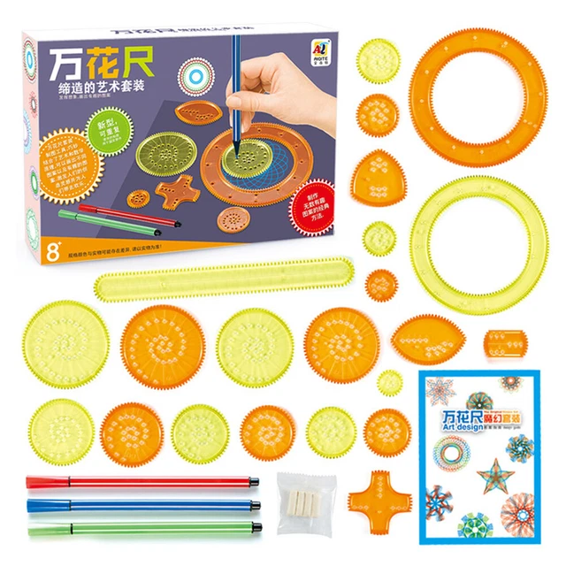 Kaleidoscope Ruler Toys Patchwork Template Ruler for Intelligence Development
