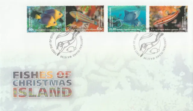 Fishes of Christmas Island - 2013 First Day Cover (FDC) Christmas Island