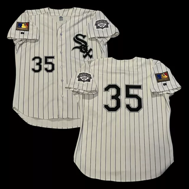 Frank Thomas Chicago White Sox Russell Authentic White Jersey Size 48 *READ*