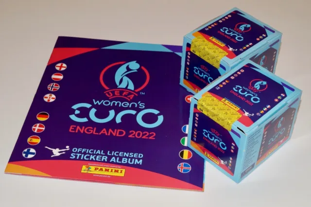 Panini UEFA Womens  Euro England 2022 - Album + 2 OVP Display + Update Portugal