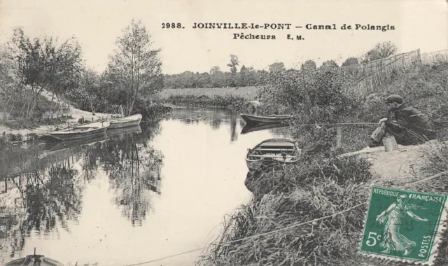 Joinville Le Pont - Canal De Polangis, Fishermen - 39915