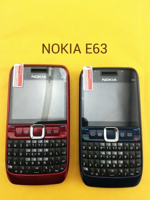 Nokia E Series E63 - blue Black red (Unlocked) Smartphone