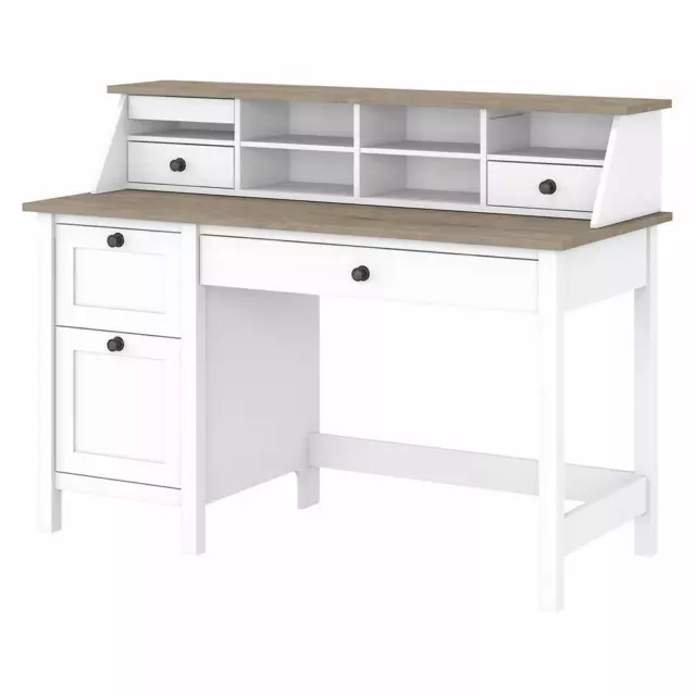 Bush Furniture Mayfield 54W Computer Desk with Drawers and Desktop Organizer...