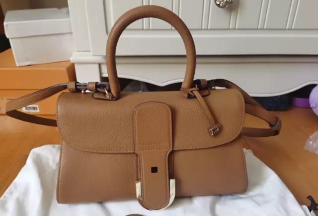 Delvaux Brillant east west Made in FRANCE caramel Authentic