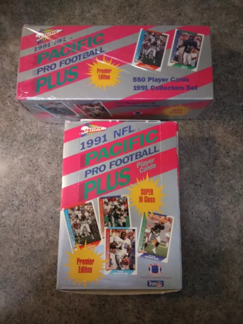 1991 NFL Pacific Pro Football Plus 2 (unopened box). Collectors Set.