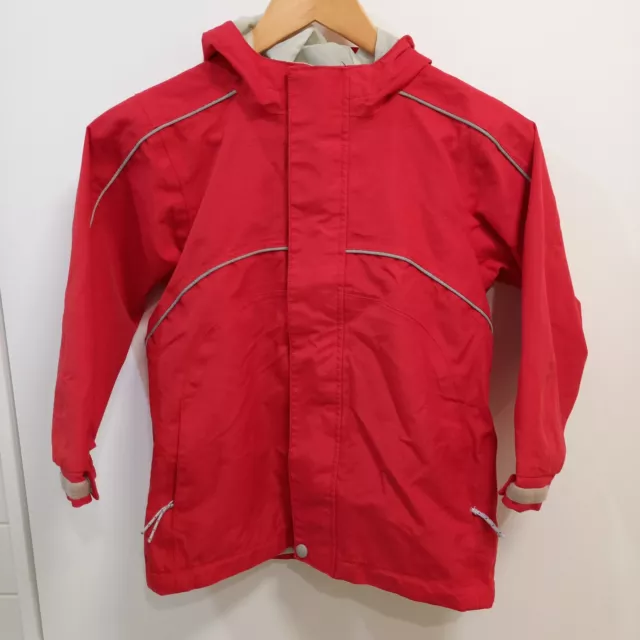 Kathmandu Hooded Waterproof Jacket - Kids 6 YRS Red Unisex