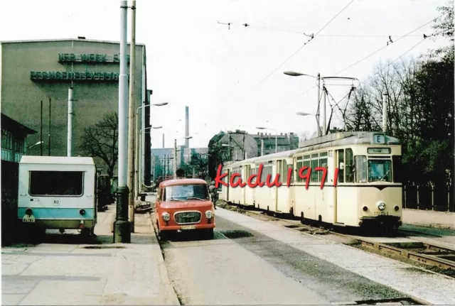 N152) Foto BVG Berlin Straßenbahn, TZ69 223 024. Werk für Fernsehelektronik 1978